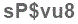 The text to enter in the texbox below is: sP$vu8