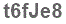 The text to enter in the texbox below is: t6fJe8