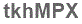 The text to enter in the texbox below is: tkhMPX
