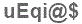 The text to enter in the texbox below is: uEqi@$