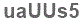 The text to enter in the texbox below is: uaUUs5