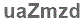 The text to enter in the texbox below is: uaZmzd
