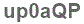The text to enter in the texbox below is: up0aQP