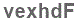 The text to enter in the texbox below is: vexhdF