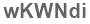 The text to enter in the texbox below is: wKWNdi