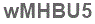 The text to enter in the texbox below is: wMHBU5