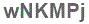 The text to enter in the texbox below is: wNKMPj