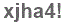 The text to enter in the texbox below is: xjha4!
